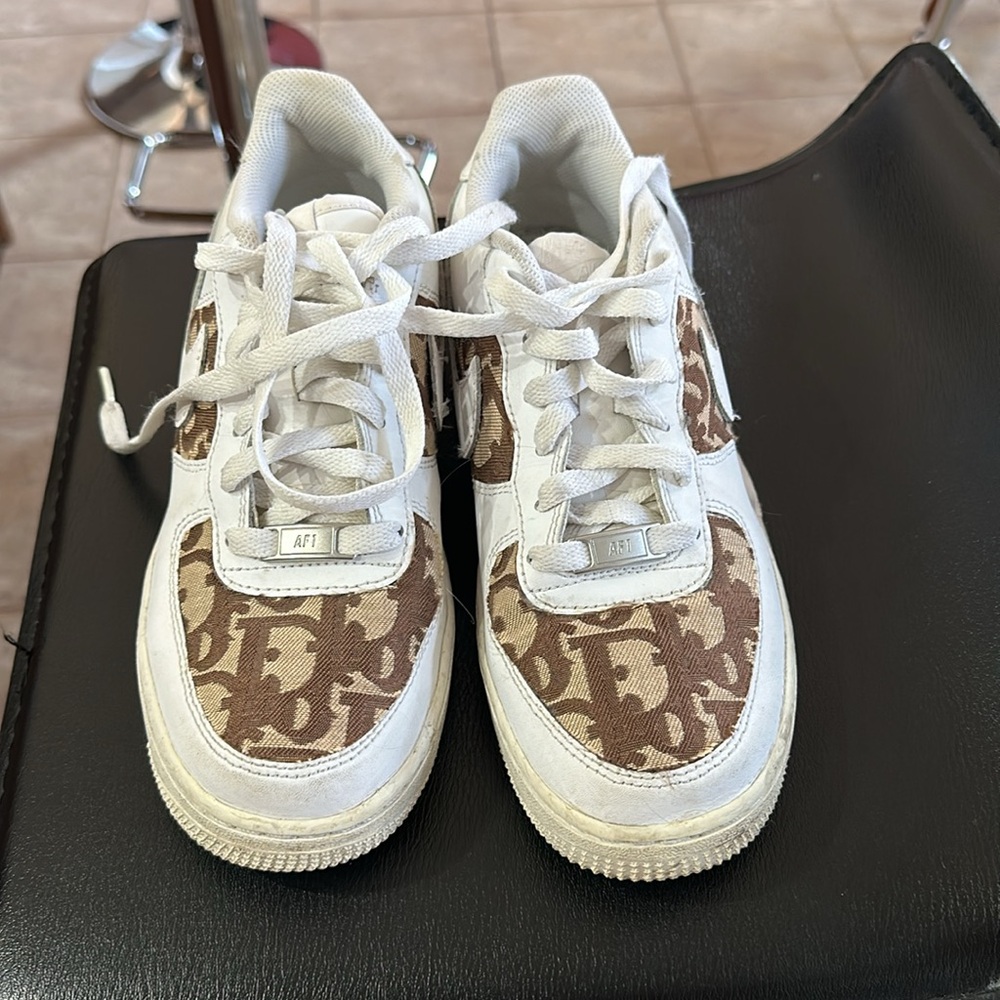 Christian Dior Custom Nike Air Force ones Size 6.5 Women